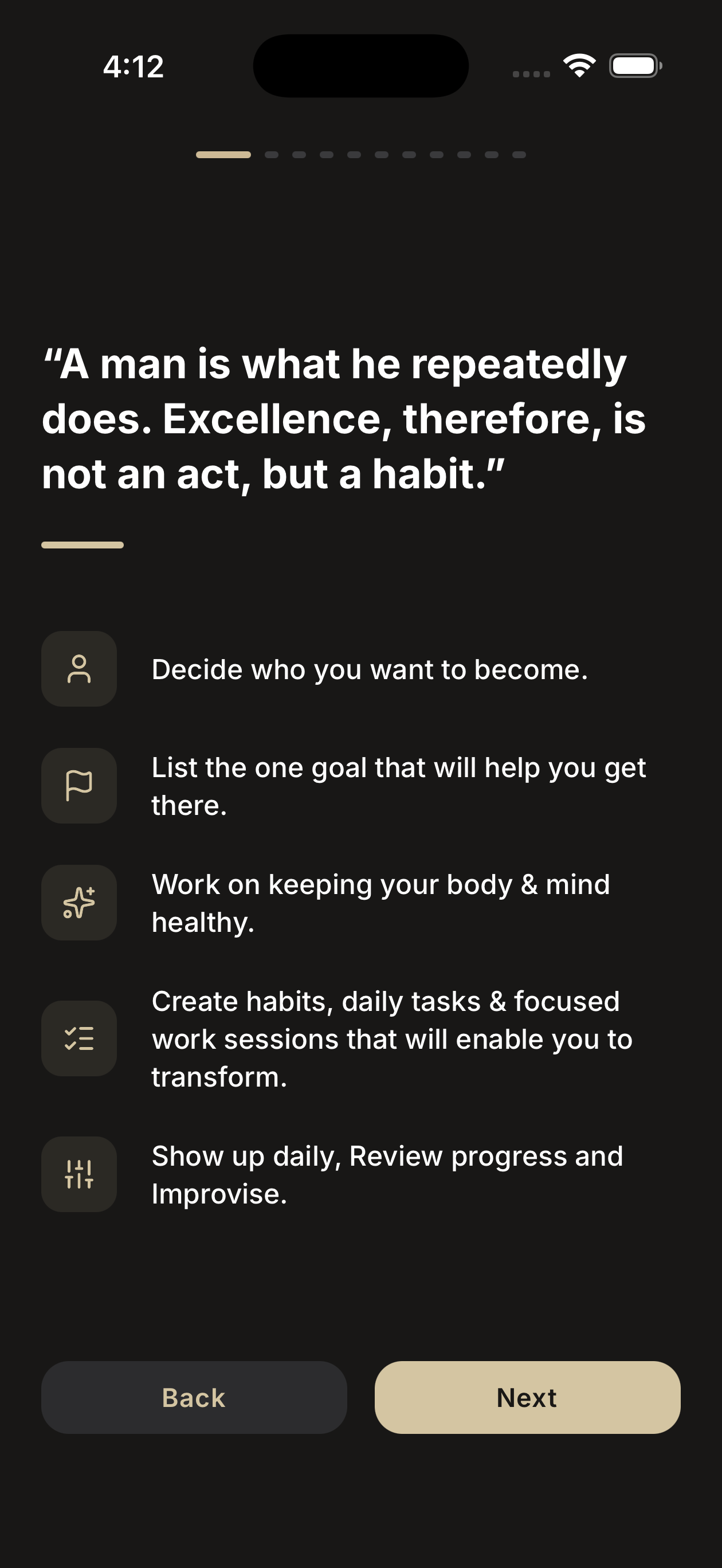 AuraTracker screen 1