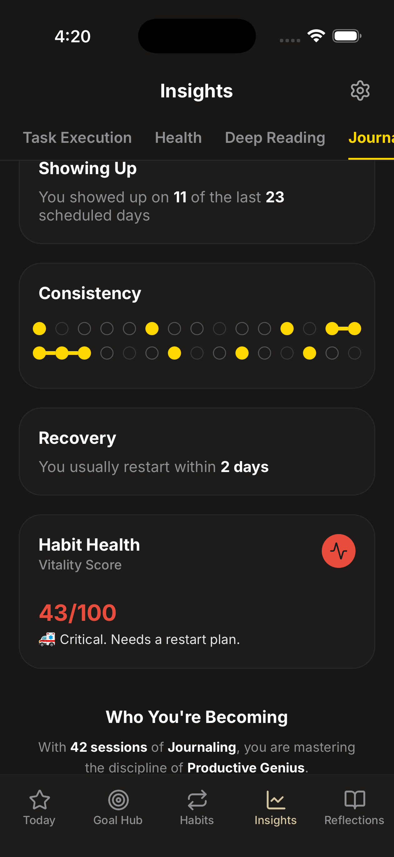 AuraTracker screen 3